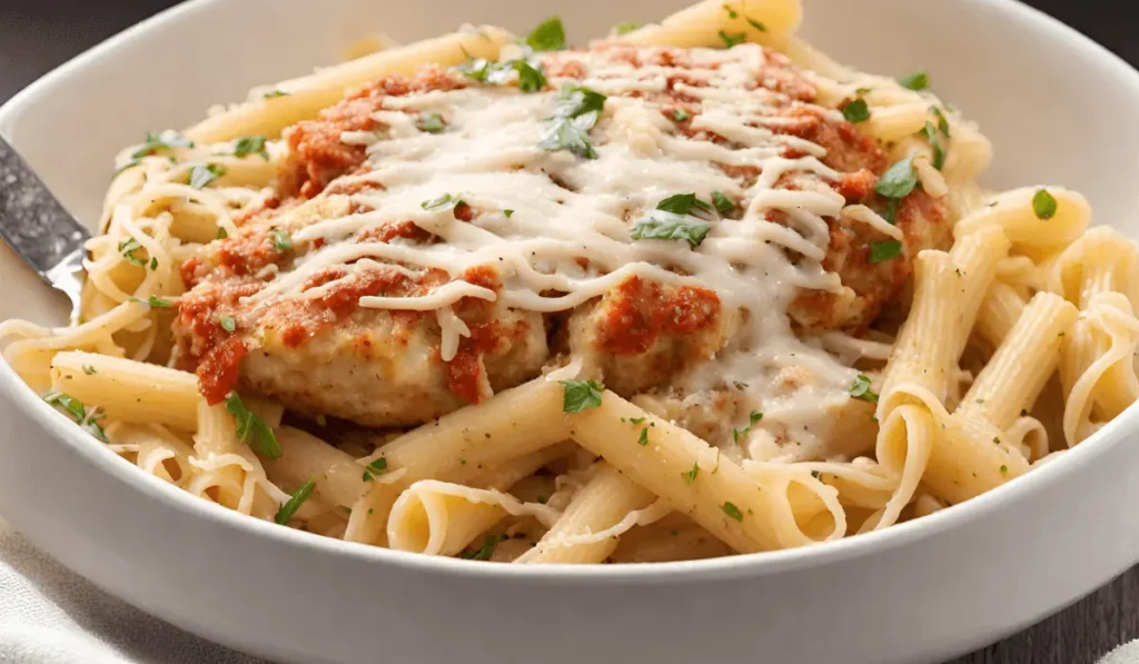 Garlic Chicken Parmesan Pasta Recipe (1)