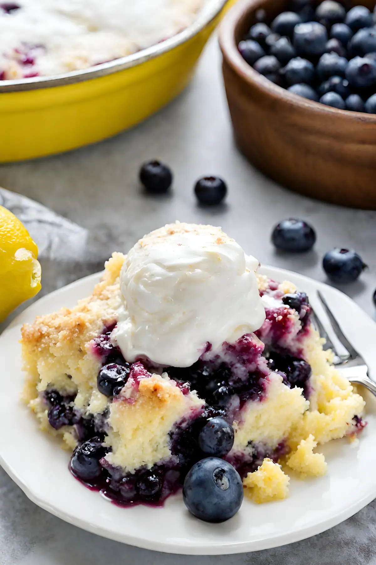 Baking the Perfect Lemon Blueberry Dump Cake