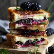 Blackberry Balsamic and Brie Grilled Cheese-image