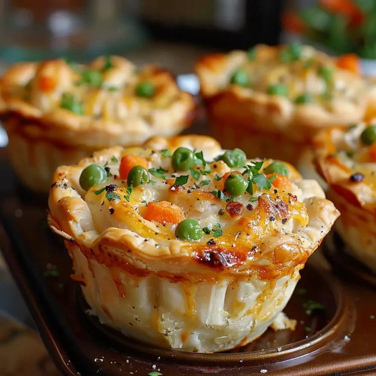 Mini Chicken Pot Pies Muffins Recipe | Easy & Delicious - Recipes Own