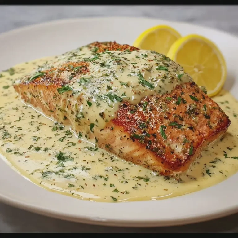Salmon with Lemon Cream Sauce