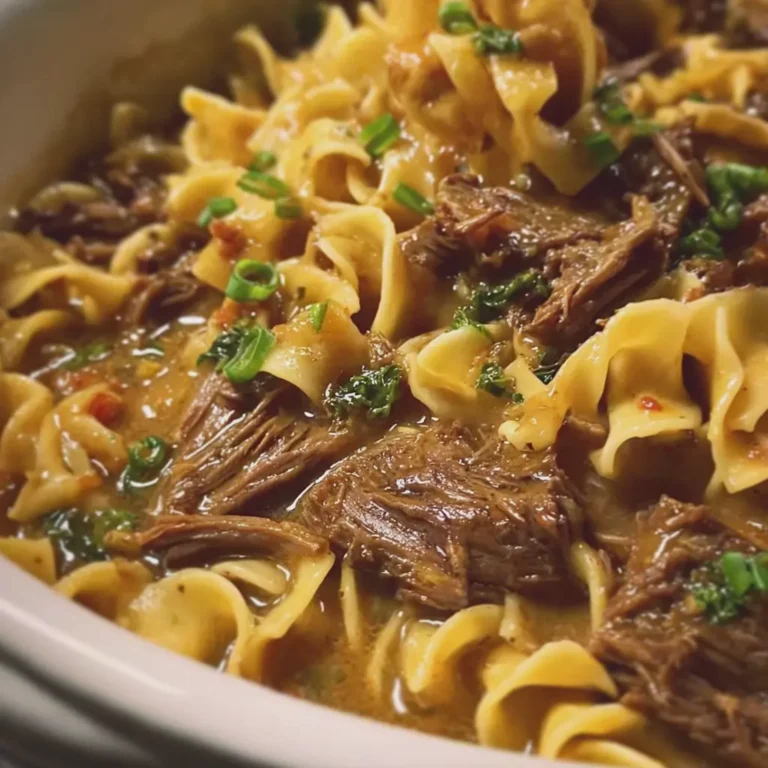 Crockpot Golden Beef and Noodles Recipe