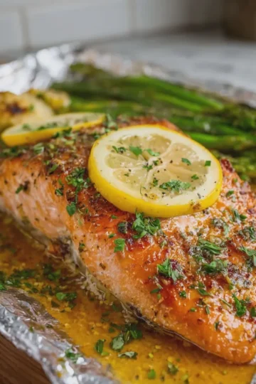 Sheet Pan Honey Lemon Salmon
