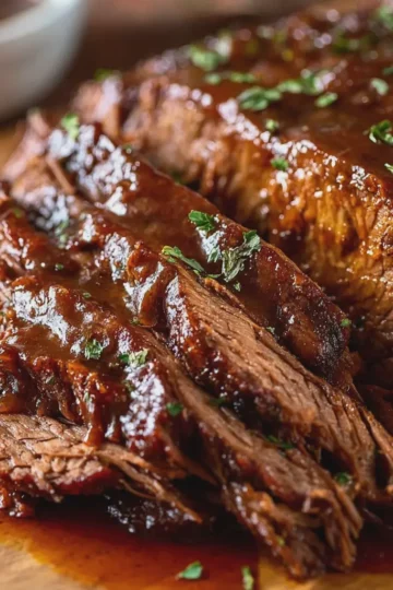 Slow Cooker BBQ Beef Brisket