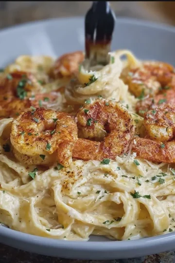 Cajun Shrimp Fettuccine Alfredo
