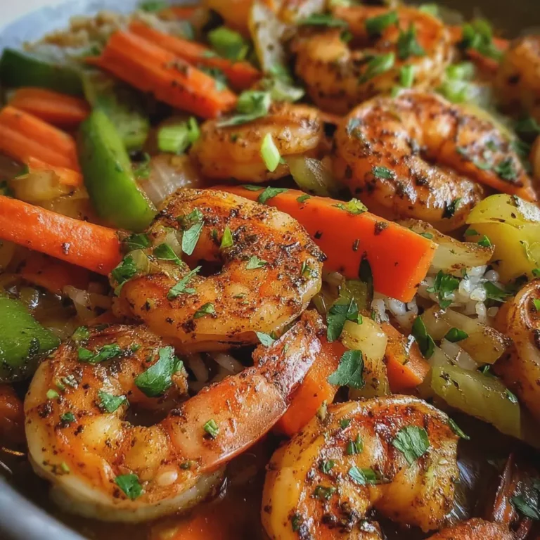Skillet Cajun Shrimp and Vegetables