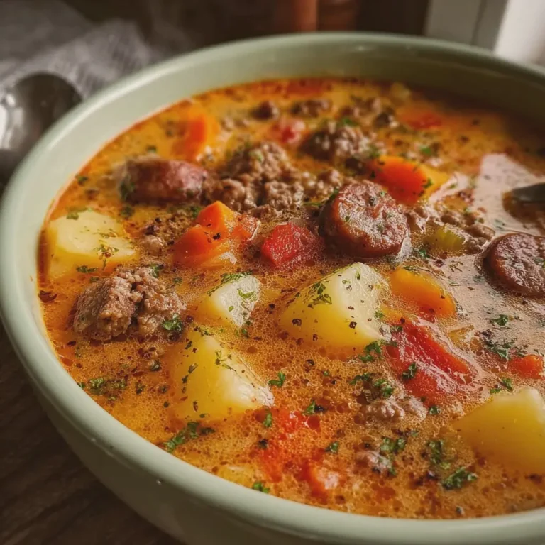 Beef Sausage Potato Soup