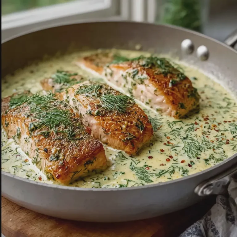 Salmon in Creamy Dill Sauce