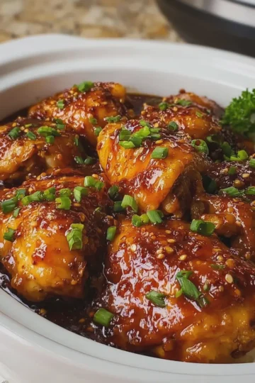 Slow Cooker Honey Garlic Chicken