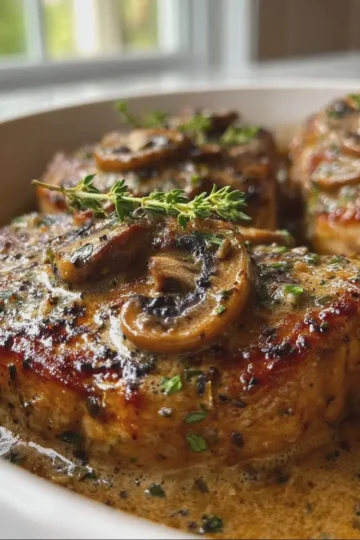 Mushroom Pork Chops