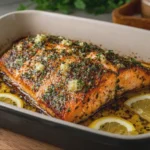 Garlic & Herb Butter Baked Salmon