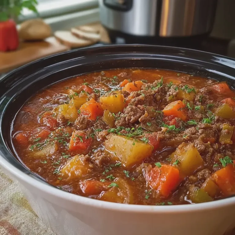 Slow Cooker Hamburger Stew