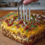 Cheesy Loaded Meatloaf Casserole