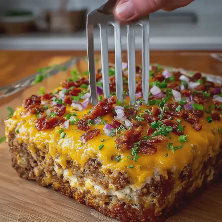 Cheesy Loaded Meatloaf Casserole
