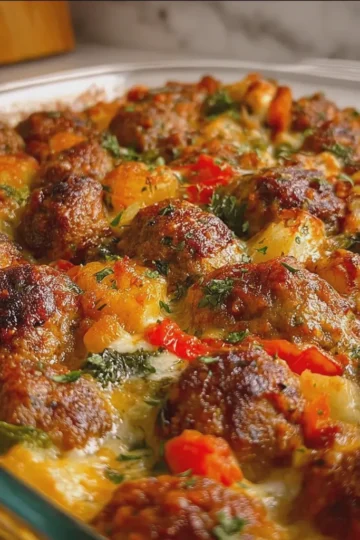 Meatball and Vegetable Casserole