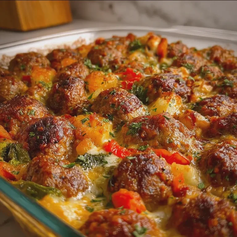 Meatball and Vegetable Casserole