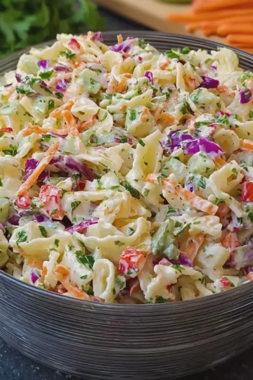 Coleslaw Pasta Salad