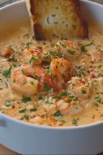 Creamy Shrimp and Crab Bisque