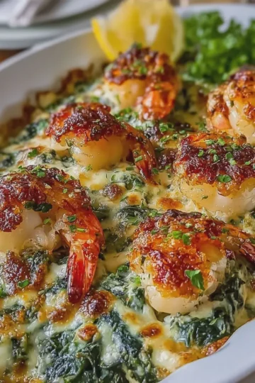 Seafood Spinach Rockefeller