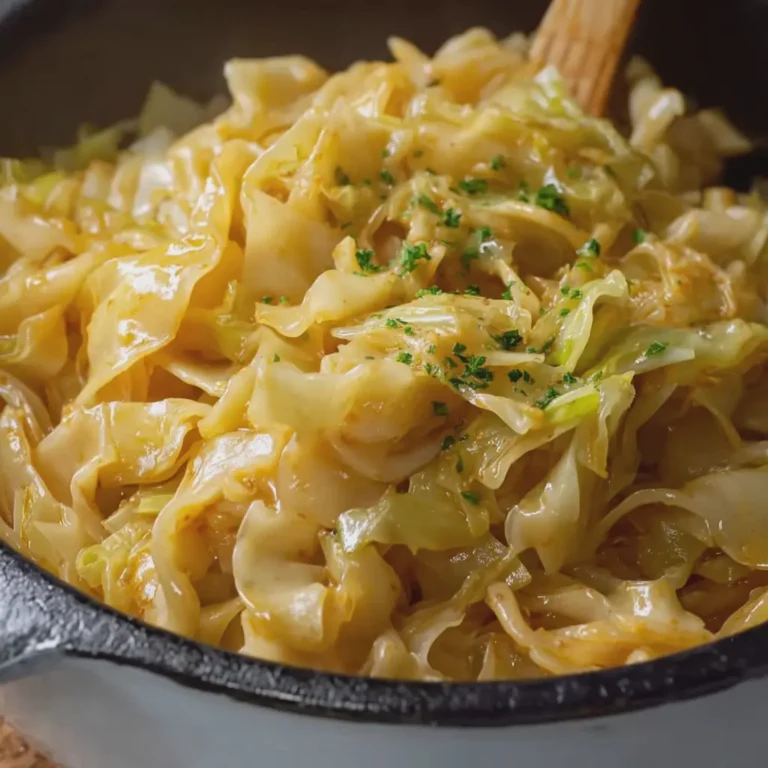 Slow Cooker Amish Cabbage Noodles