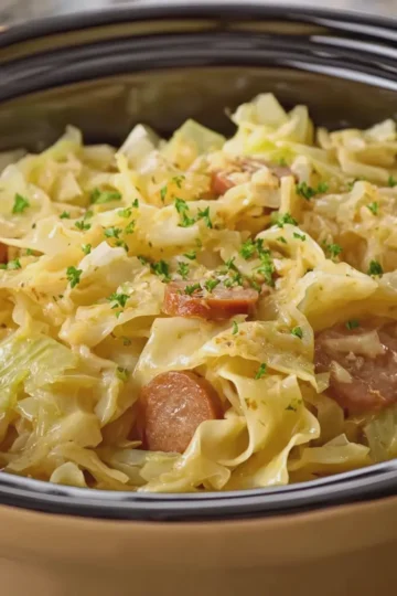 Crockpot Cabbage and Noodles