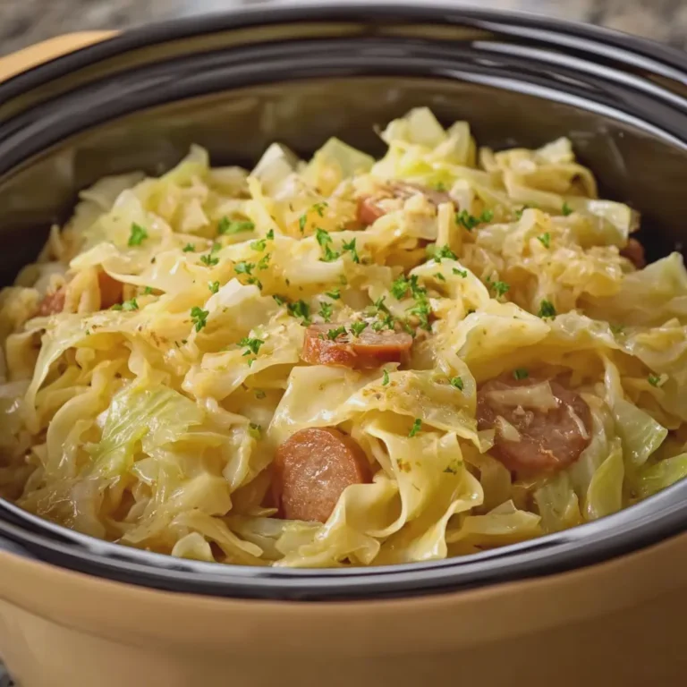 Crockpot Cabbage and Noodles