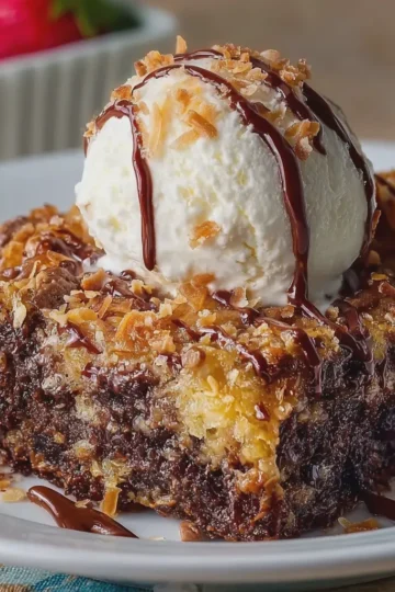 German Chocolate Dump Cake