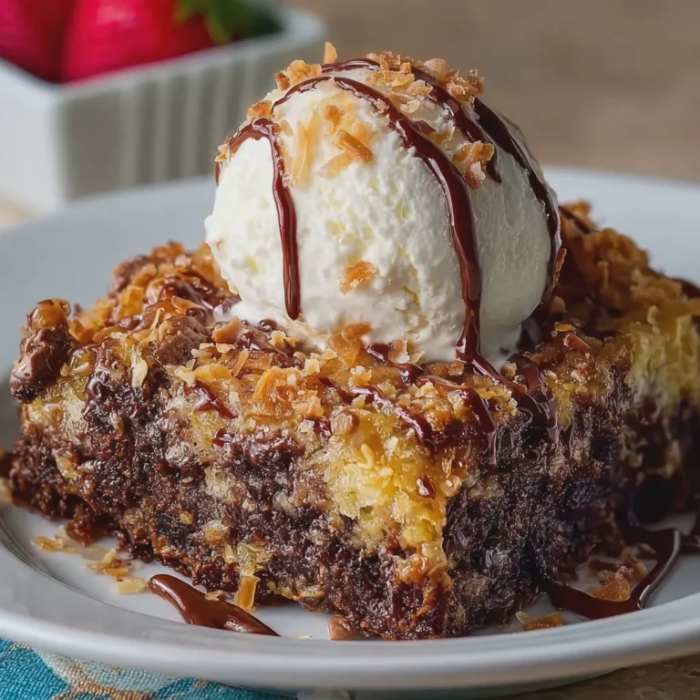 German Chocolate Dump Cake