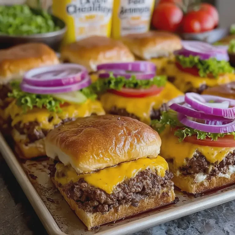 Easy Sheet Pan Cheeseburgers