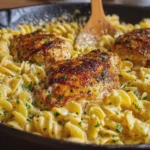 One Pan Chicken with Buttered Noodles