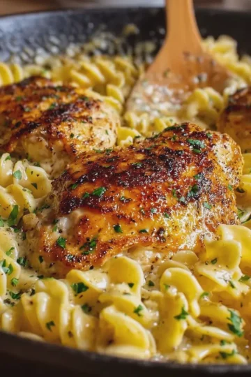 One Pan Chicken with Buttered Noodles