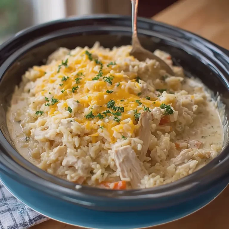 Crock Pot Creamy Chicken and Rice Casserole