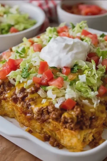 WALKING TACO CASSEROLE