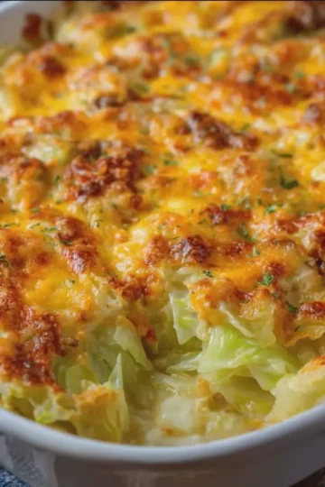 Creamy Cheesy Cabbage Casserole