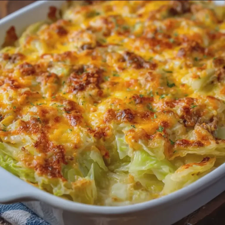 Creamy Cheesy Cabbage Casserole