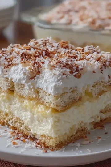 Coconut Cream Layered Dessert