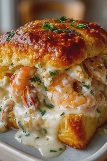 The Famous Shrimp and Crab Biscuit Melts