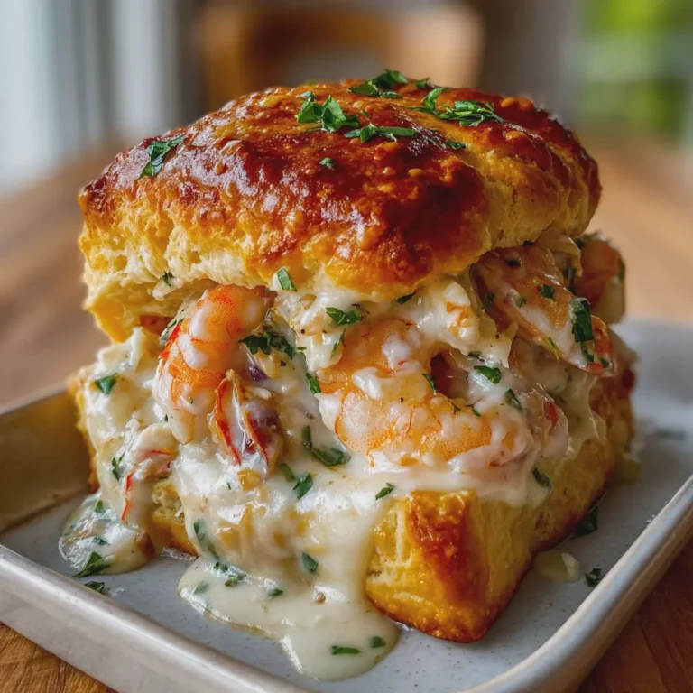 The Famous Shrimp and Crab Biscuit Melts