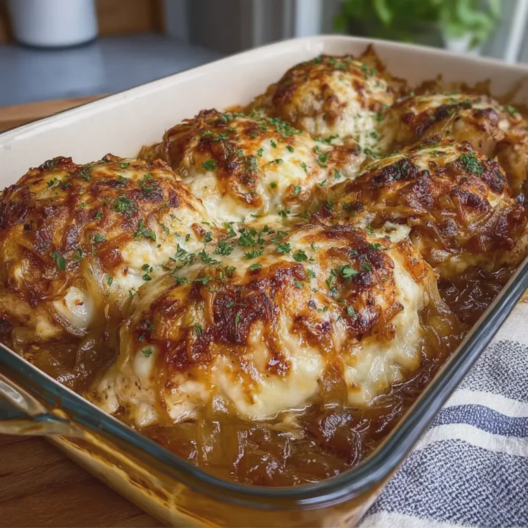 French Onion Chicken Bake