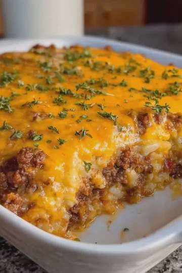 Cheesy Ground Beef Casserole