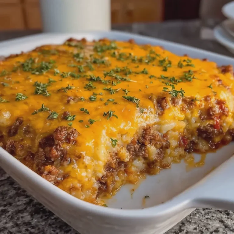 Cheesy Ground Beef Casserole