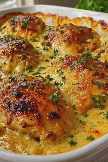 Creamy Honey Mustard Chicken Bake