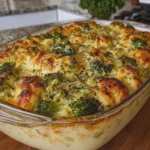 Broccoli and Cauliflower Cottage Cheese Bake