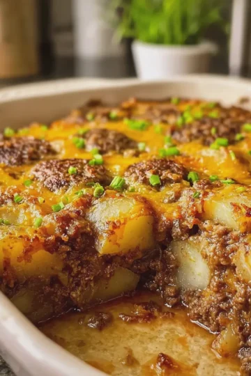 Old Fashioned Hamburger Steak Potato Bake