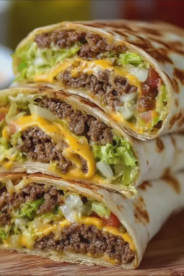 Easy Tasty Big Mac Wraps