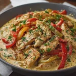 Creamy Chicken Pepper Skillet
