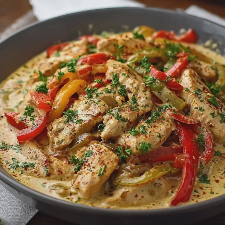Creamy Chicken Pepper Skillet