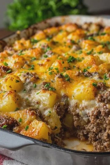 Ground Beef and Potatoes Casserole
