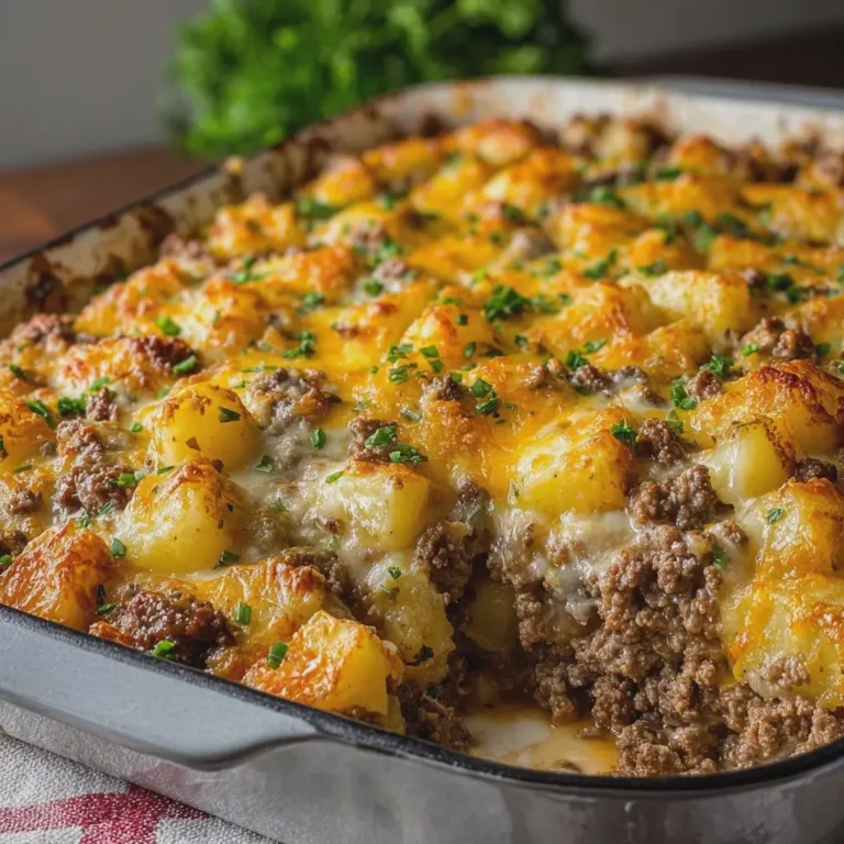 Ground Beef and Potatoes Casserole