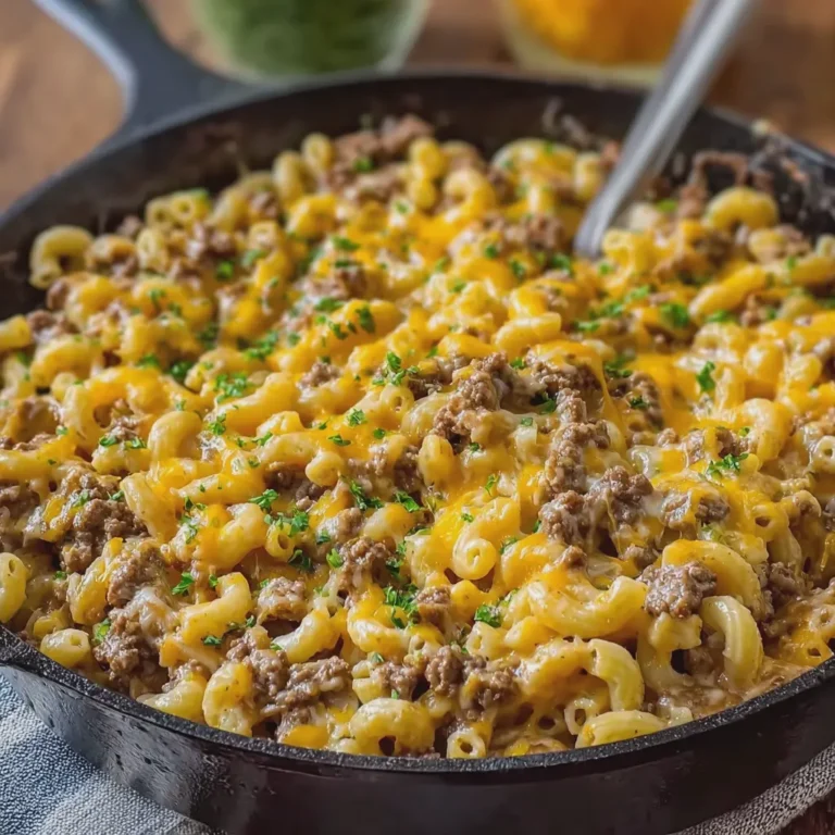 Cheesy Ranch Beef Skillet Macaroni